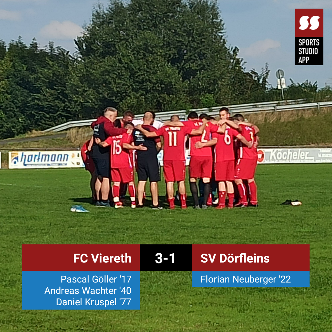 Fc Viereth Sv Dorfleins 3 1 1 Fc Viereth E V